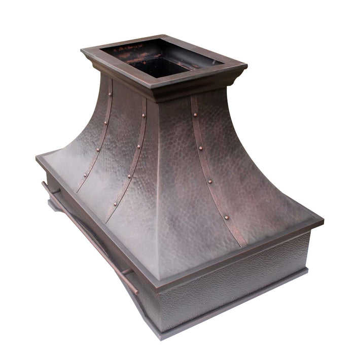 Akicon Custom Copper Range Hood Handmade with Custom Size and Finish — AKH743S-C