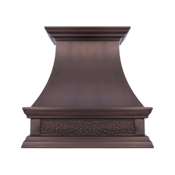 Akicon Custom Handmade Copper Range Hood Custom Kitchen Vent Hood — AKH741S-C