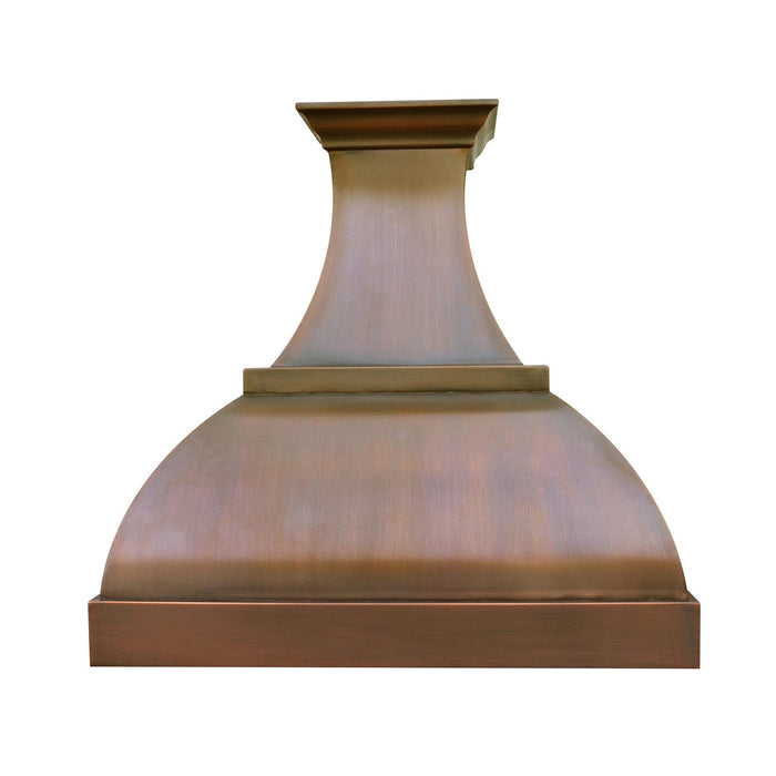 Bell Curve Copper Custom Range Hood