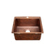Akicon Custom Handcrafted Single Bowl Copper Top Mount Kitchen Sink — AKS511-C