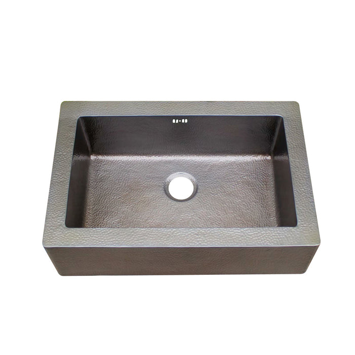 Akicon Single Bowl Handcrafted Custom Copper Farmhouse Kitchen Sink — AKS501-C