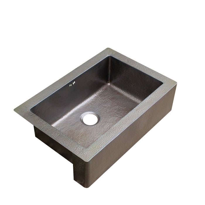 Akicon Single Bowl Handcrafted Custom Copper Farmhouse Kitchen Sink — AKS501-C