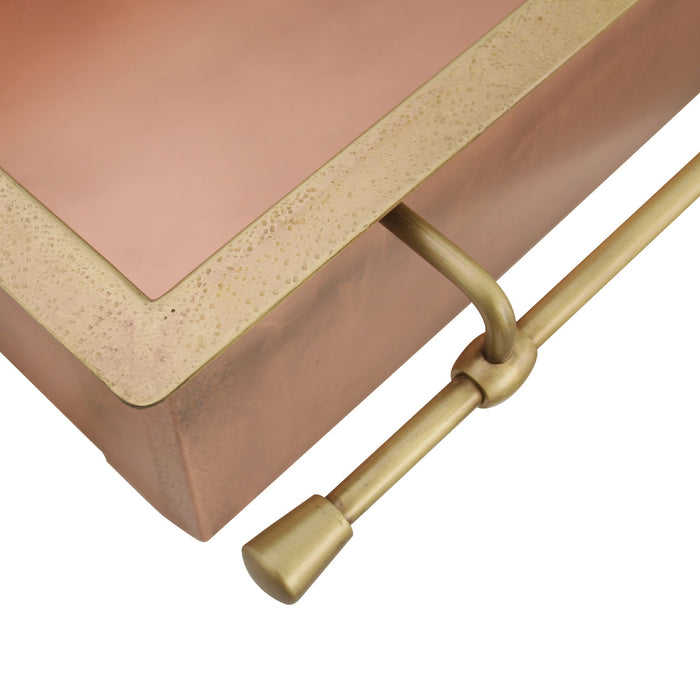 Akicon Handmade Custom Copper Kitchen Sink with Pot Rail — AKS506-C