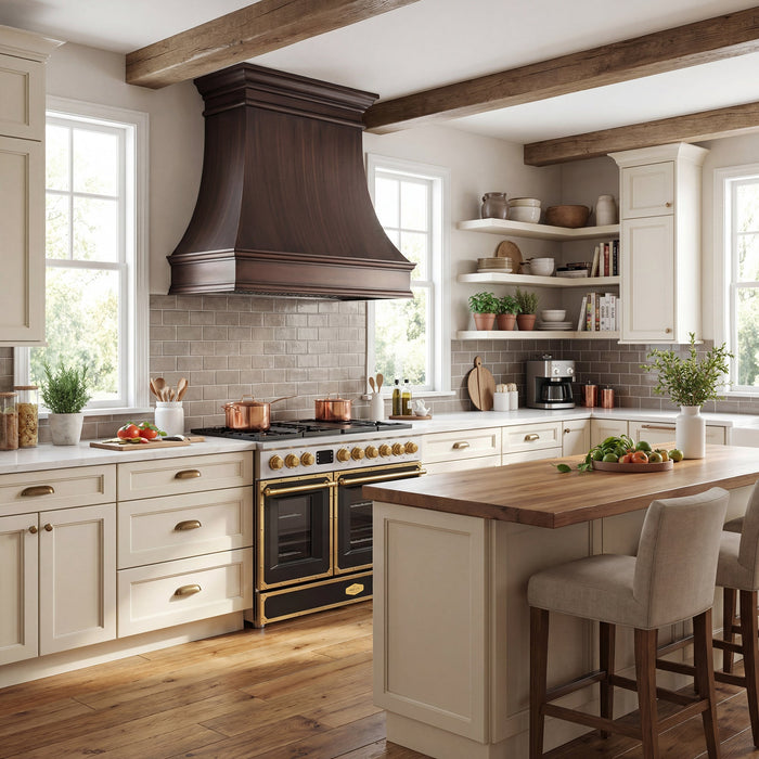 Akicon Handmade Copper Range Hood for Premium Kitchen Design — AKH701T-C