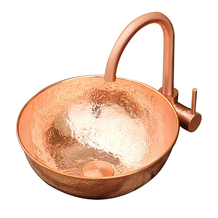 Akicon Custom Copper Vessel Sink Handcrafted Bathroom Sink — AKS20032-C