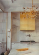 Modern Box Customized Brushed Brass Range Hood