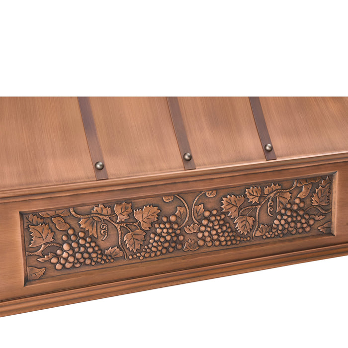 Akicon Custom Handmade Copper Range Hood for Luxury Kitchens — AKH703T-C