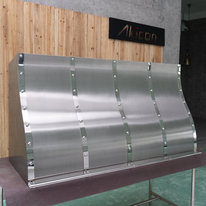Akicon Custom Handcrafted Modern Stainless Steel Vent Hood — AKH796BE-S