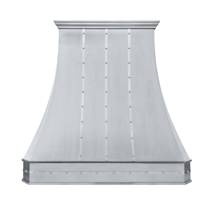 Curved Handcrafted Stainless Steel Custom Range Hood