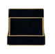 Box Black Stainless Steel Custom Range Hood with Brass Trims