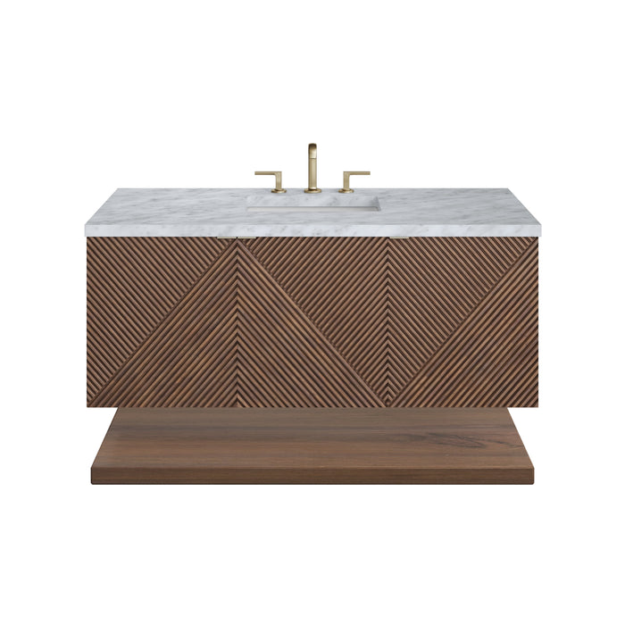 James Martin Marcello 48" Floating Single Bathroom Vanity, Chestnut