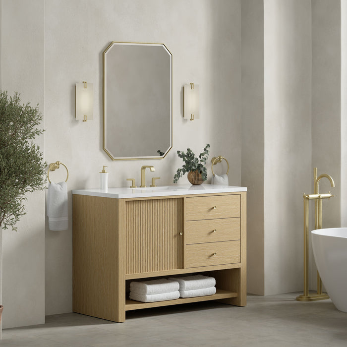 James Martin Marigot 48" Single Bathroom Vanity, Sunwashed Oak