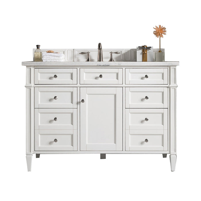 James Martin Brittany 48" Single Bathroom Vanity, Bright White