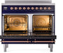 ILVE Nostalgie II 40" Electric Range, Blue, Copper Trim  UPDI406NMPMBP ILVE