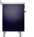 ILVE Nostalgie II 40" Electric Range, Blue, Copper Trim  UPDI406NMPMBP ILVE