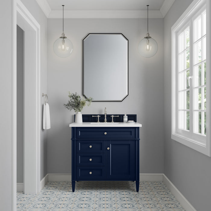 James Martin Brittany 36" Single Bathroom Vanity, Victory Blue