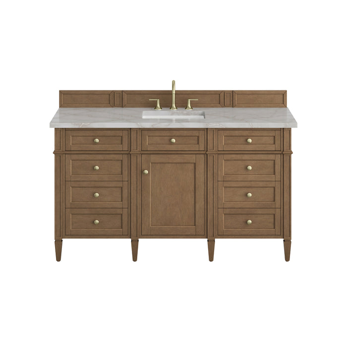 James Martin Brittany 60" Single Bathroom Vanity, Pecan