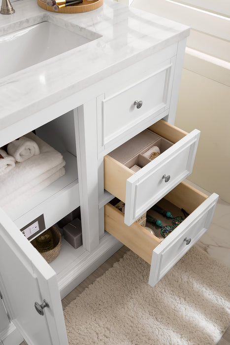 James Martin De Soto 36" Single Bathroom Vanity, Bright White