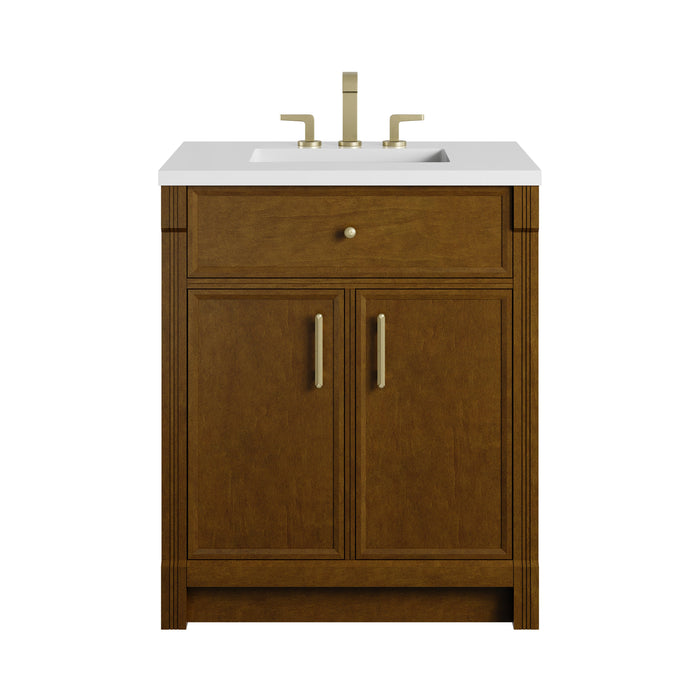 James Martin Bellshire 30" Single Bathroom Vanity, Honey Oak