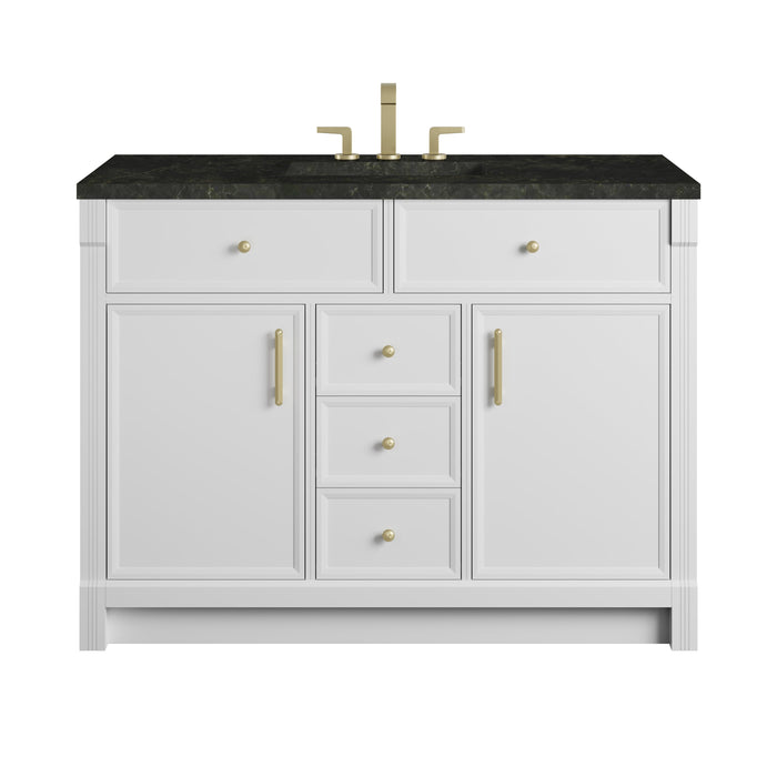 James Martin Bellshire 48" Single Bathroom Vanity, Bright White