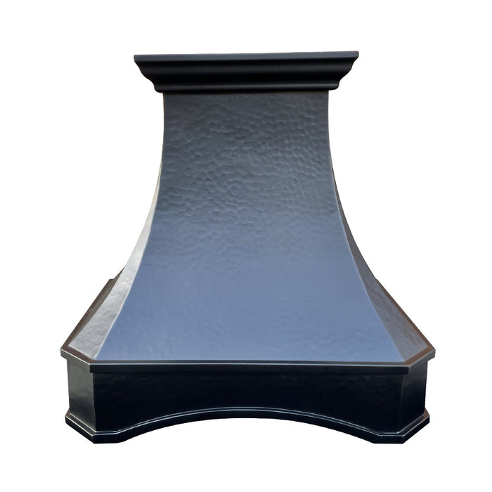 Custom Sweep Copper Range Hood with Arch