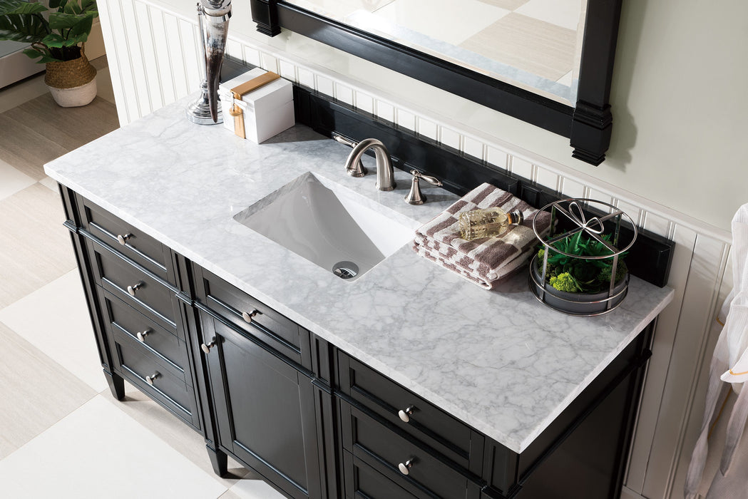 James Martin Brittany 60" Single Bathroom Vanity, Black Onyx