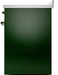 ILVE Nostalgie II 30" Electric Range, Emerald Green, Bronze Trim UPI304NMPEGB ILVE