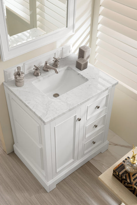 James Martin De Soto 30" Single Bathroom Vanity, Bright White
