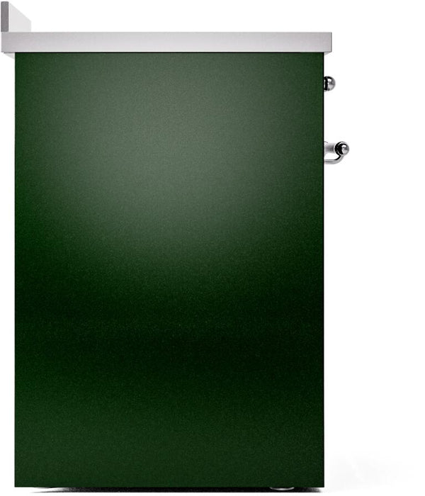 ILVE Nostalgie II 30" Electric Range, Emerald Green, Chrome Trim UPI304NMPEGC ILVE