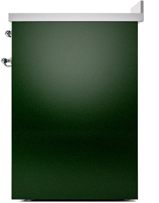 ILVE Nostalgie II 30" Electric Range, Emerald Green, Chrome Trim UPI304NMPEGC ILVE