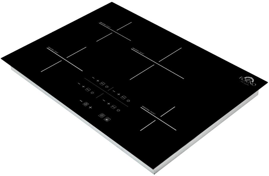 Forno Lecce - 30 in. 4 Burner Induction Cooktop in Black Glass, FCTIN0545-30 Forno