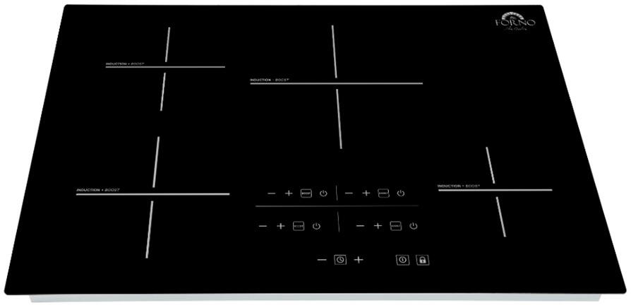 Forno Lecce - 30 in. 4 Burner Induction Cooktop in Black Glass, FCTIN0545-30 Forno