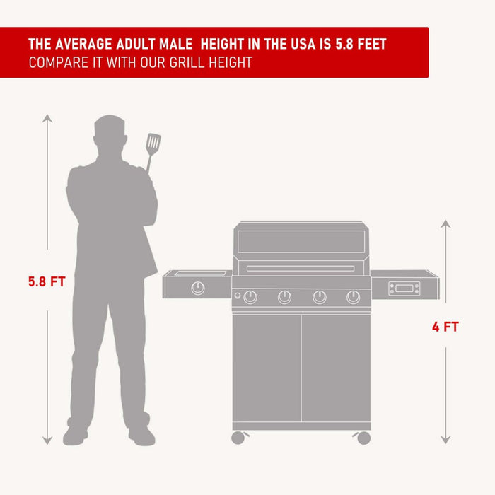 Denali 405 | Stainless Smart Tech Propane Gas Grill