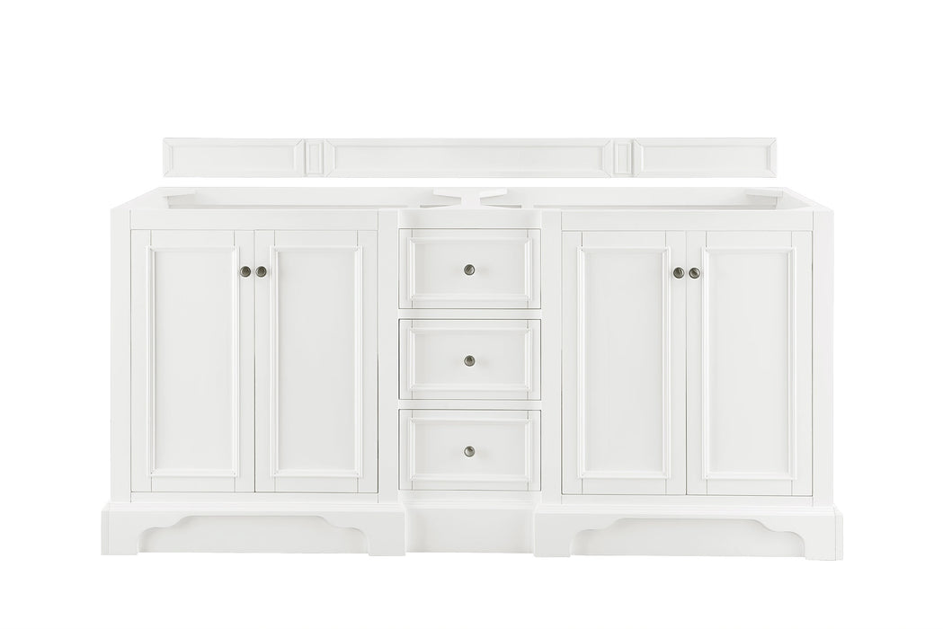 James Martin De Soto 72" Double Bathroom Vanity, Bright White