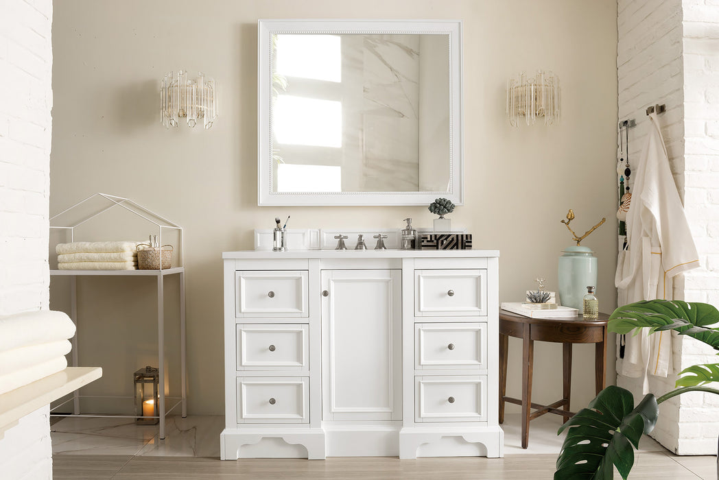 James Martin De Soto 48" Single Bathroom Vanity, Bright White