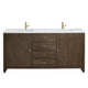 James Martin Gracyn 72" Double Bathroom Vanity, Sable
