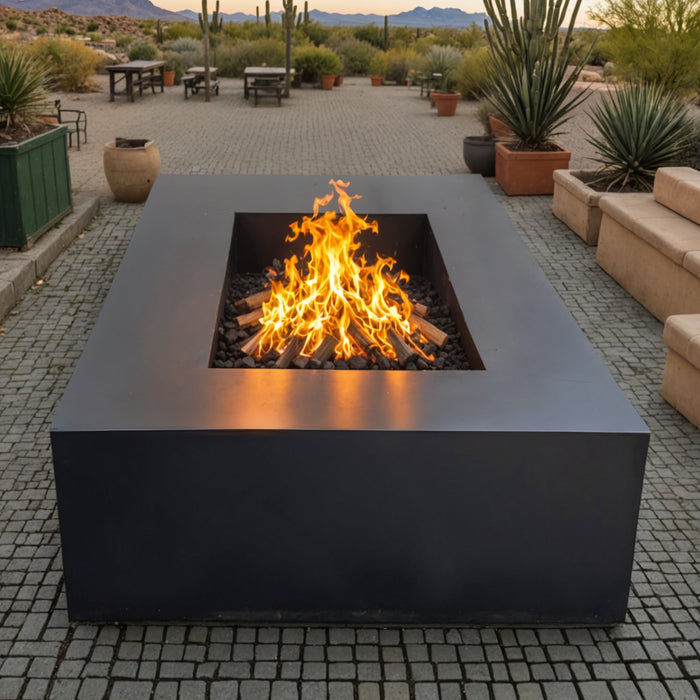 Rectangular Steel Fire Pit - FREE SHIPPING!