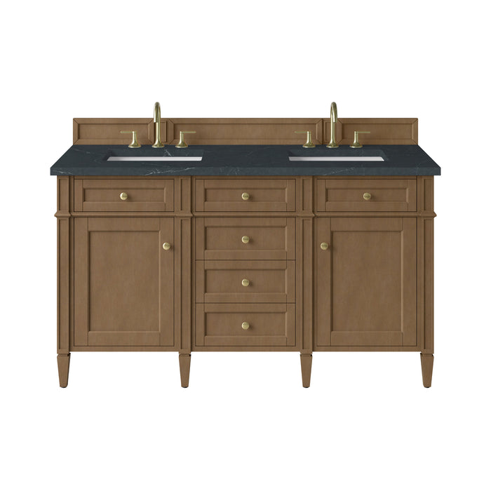 James Martin Brittany 60" Double Bathroom Vanity, Pecan