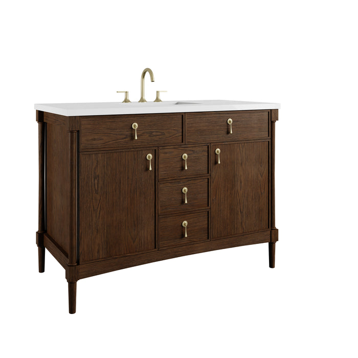 James Martin Kinnsden 48" Single Bathroom Vanity, Sable Oak