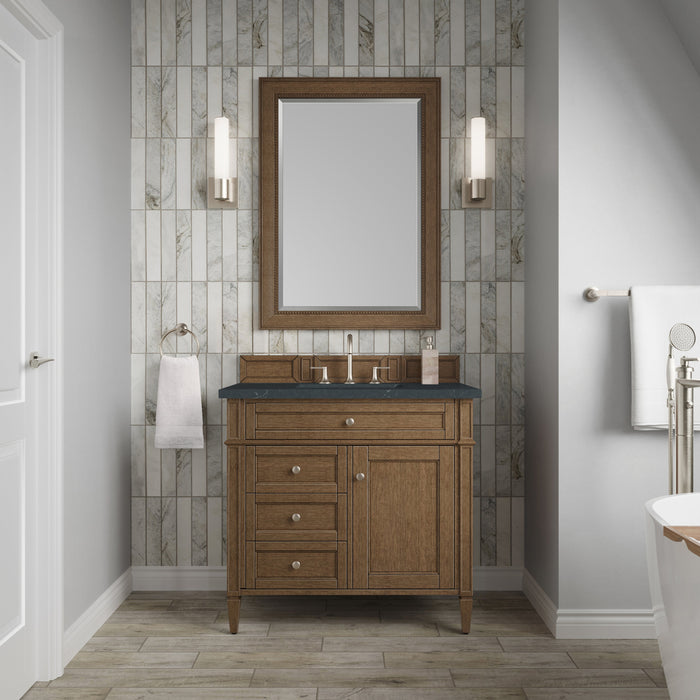 James Martin Brittany 36" Single Bathroom Vanity, Saddle Brown