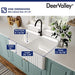 Double Bowl Kitchen Sinks,DeerValley DV - 1K028 33" L x 18" W White Farmhouse Ceramic Kitchen Sink,Reversible Double Bowl Farmhouse Sink with Apron Front Porcelain Ceramic Kitchen Sinks - Farmhouse Kitchen and Bath