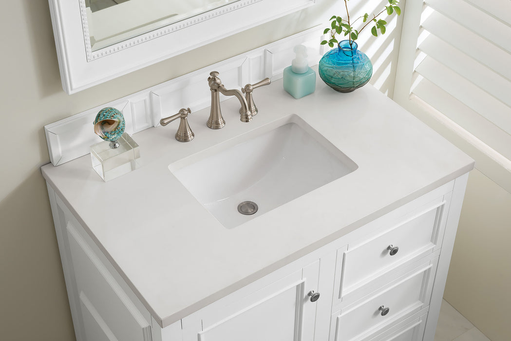 James Martin De Soto 36" Single Bathroom Vanity, Bright White