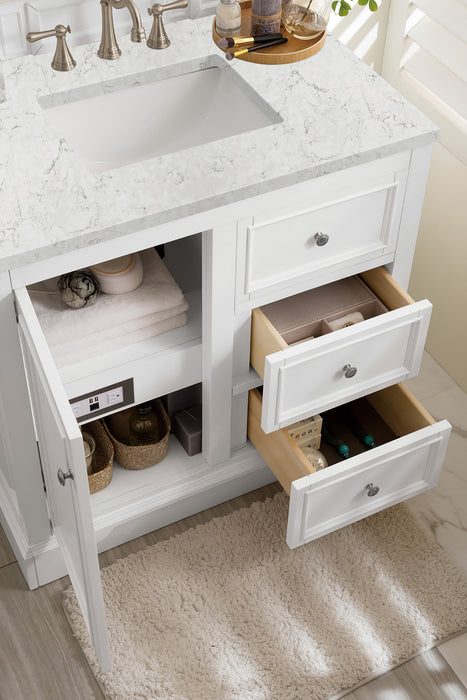 James Martin De Soto 36" Single Bathroom Vanity, Bright White