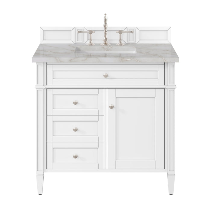 James Martin Brittany 36" Single Bathroom Vanity, Bright White
