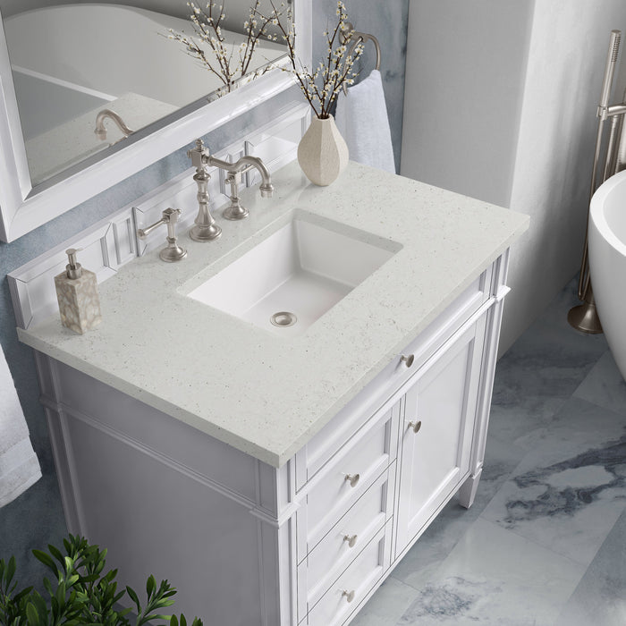 James Martin Brittany 36" Single Bathroom Vanity, Bright White