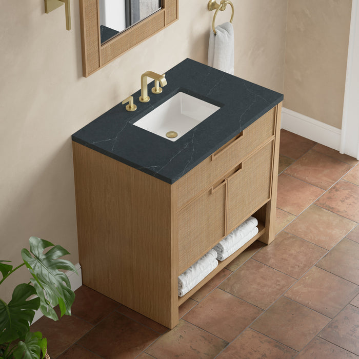James Martin Solene 36" Single Bathroom Vanity, Seaside Oak