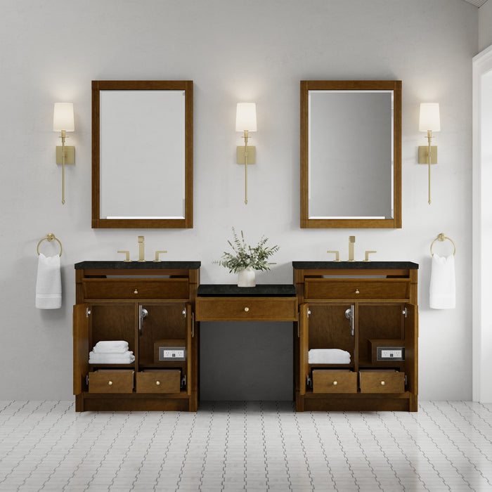 James Martin Bellshire 84" Double Bathroom Vanity, Honey Oak
