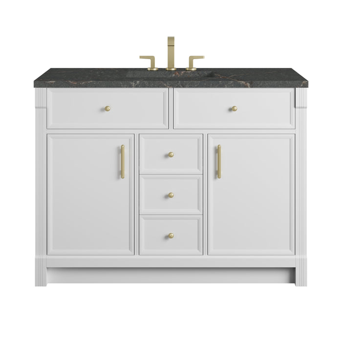 James Martin Bellshire 48" Single Bathroom Vanity, Bright White