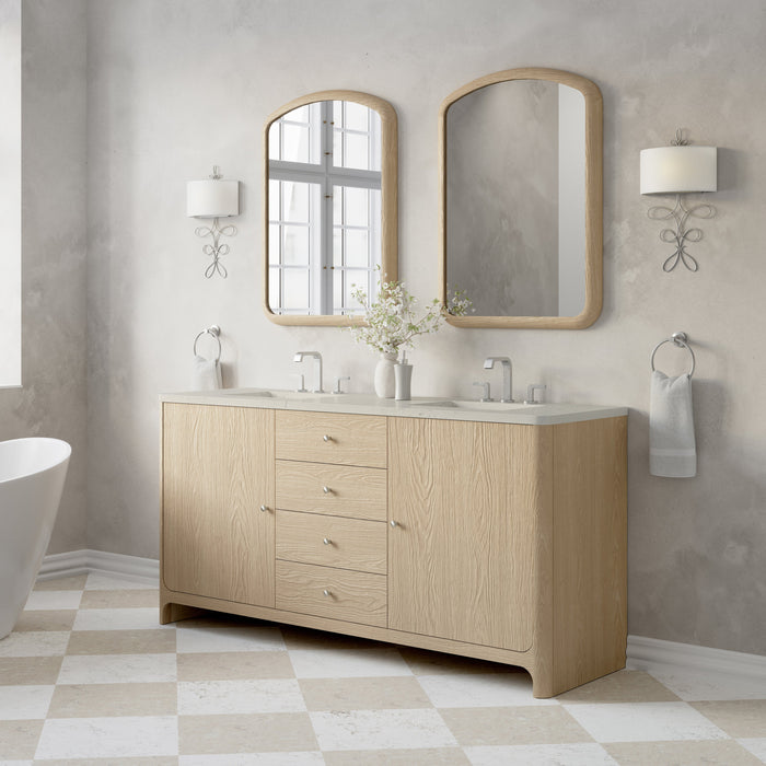 James Martin Gracyn 72" Double Bathroom Vanity, Coastal Driftwood
