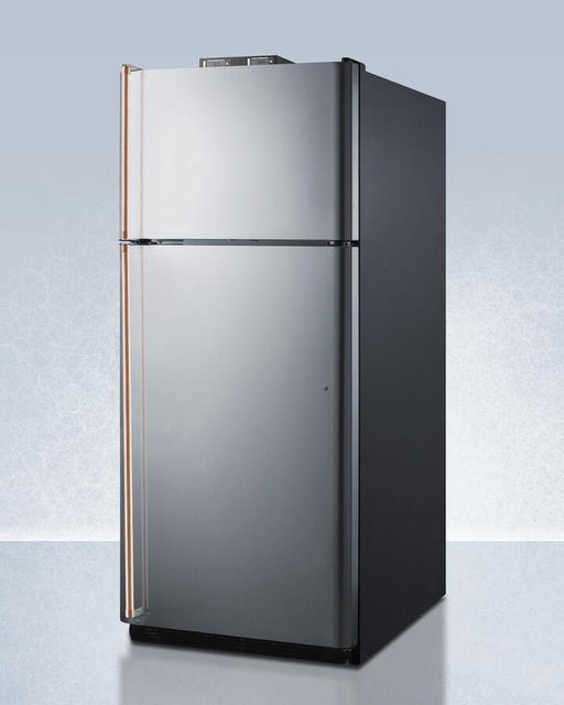 Summit 30" Wide Break Room Refrigerator-Freezer with Antimicrobial Pure Copper Handles BKRF18PLCP - Farmhouse Kitchen and Bath